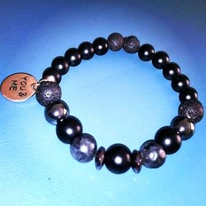 Mens/Womens custom you and me charmed bracelet